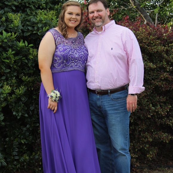 Purple Prom Dress - Picture 3 of 3